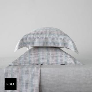 【HOLA】白夏天絲床包枕套三件組雙人