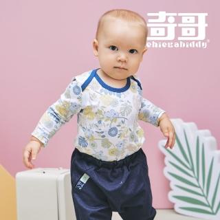 【奇哥官方旗艦】Chic a Bon 嬰幼童裝 可愛熊滿版印花包屁衣/連身衣(6-24個月)