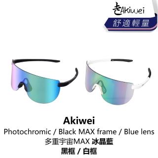 【Akiwei】Photochromic / Blue lens 多重宇宙MAX冰晶藍-黑框 / 白框(B1AK-001-XXMAXN)