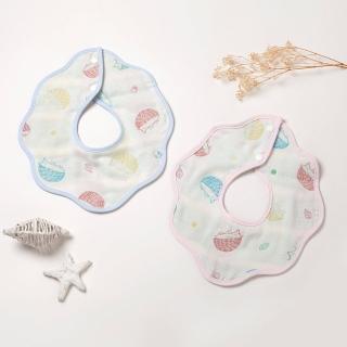 【Newstar 明日之星】MIT2入四層紗花朵360度嬰兒圍兜口水巾(嬰幼兒 口水 禮物 彌月 台灣)