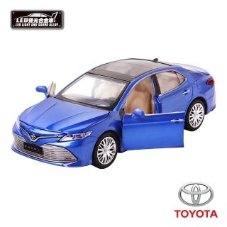 【KIDMATE】1:34聲光合金車 Toyota Camry藍(正版授權 迴力車模型玩具車)