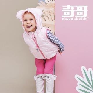 【奇哥官方旗艦】Chic a Bon 女童裝 可愛熊無尾熊造型合身九分褲/長褲(1-5歲)