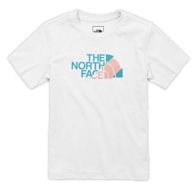 【The North Face】兒童 柔軟透氣純棉短袖圓領T恤.亞洲版型.休閒衫.運動上衣(81NE-FN4 白)