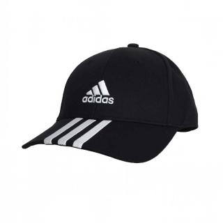【adidas 愛迪達】帽子 棒球帽 運動帽 遮陽帽 BBALL 3S CAP CT 黑 IB3242