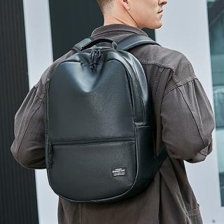 【MoonDy】後背包 皮革包包 大學生包包 韓國包包 黑色包包 雙肩包 大容量包包 旅行背包 書包 休閒包包