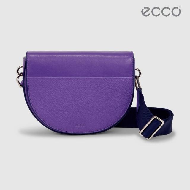 ecco】Saddle Bag 真皮馬鞍包(紫色910765191183) - momo購物網- 好評