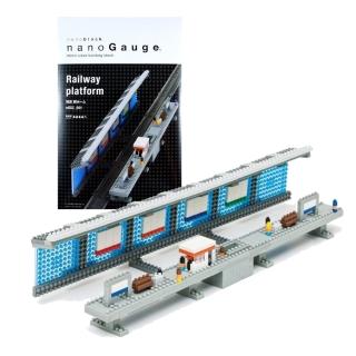 【nanoblock 河田積木】交通系列-情景列車月台(nGSC-001)