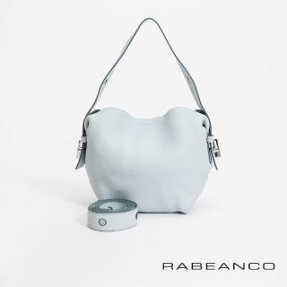 【RABEANCO】RIKKA 時尚牛皮手提/肩背包-小(清澈藍)