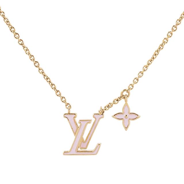 【Louis Vuitton 路易威登】LV Iconic 標誌及花卉琺瑯項鍊(M01215)