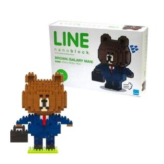 【nanoblock 河田積木】LINE熊大-熊大上班族-白盒(NBH-061)