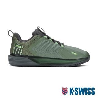 【K-SWISS】透氣輕量網球鞋 Ultrashot 3-男-綠(06988-347)