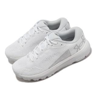 【UNDER ARMOUR】慢跑鞋 HOVR Infinite 5 女鞋 白 灰 輕量 緩震 路跑 運動鞋 UA(3026550103)