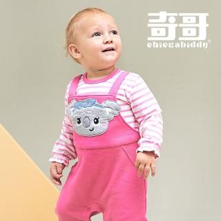 【奇哥官方旗艦】Chic a Bon 嬰幼童裝 可愛熊無尾熊假兩件連身衣/兔裝(6-18個月)