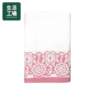 【生活工場】SIMPLE HOUSE 簡單工房 美國棉花舞提花浴巾(140x70cm)