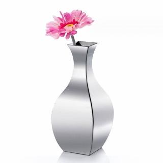 【JEN】歐式不鏽鋼鏡面花瓶高28cm