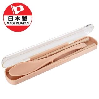 【DAIDOKORO】日本製莫蘭迪粉紅色頂級耐熱抗菌環保餐具組(可機洗/六角筷/抗菌加工/便攜式環保筷子湯匙)