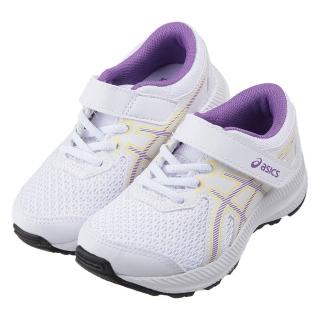 【布布童鞋】asics亞瑟士CONTEND白紫色兒童慢跑運動鞋(J3N258M)