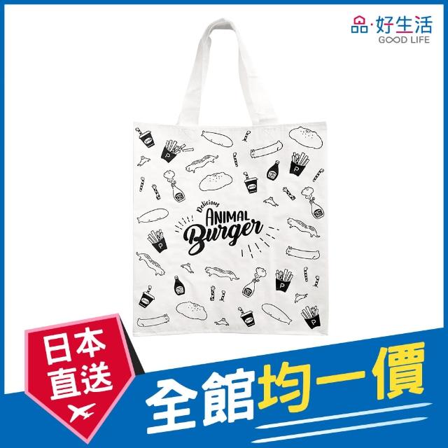 【GOOD LIFE 品好生活】手繪風速食動物手提袋（32x35cm）(日本直送 均一價)