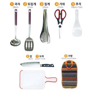【May Shop】戶外野營廚具包野餐包燒烤工具包(含全套餐具)