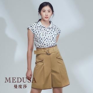【MEDUSA 曼度莎】現貨-台灣製 小彩點無袖襯衫（M-2L）｜女上衣 長版上衣 無袖(101-74501)