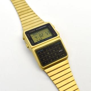 【CASIO 卡西歐】CASIO手錶 金色復古計算機電子錶(DBC-611G-1DF)