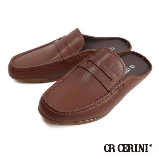 【CR CERINI】素面便士樂福造型張菲鞋 棕色(84473-BR)