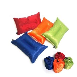 【May shop】戶外自動充氣枕帳篷枕PVC休閒枕頭(免打氣 自動充氣)