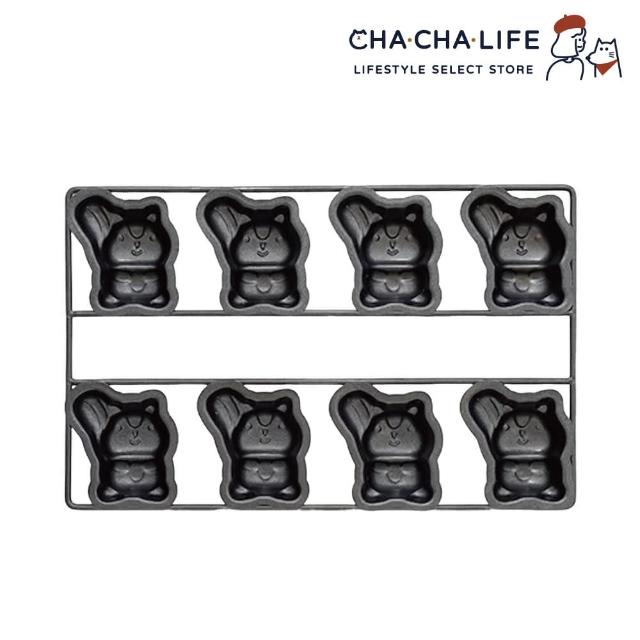 【CHA-CHA-LIFE】松鼠造型 瑪德蓮不沾烤盤-8連(蛋糕模具/烘焙用具)