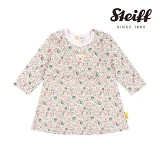 【STEIFF】熊頭童裝 花朵長袖洋裝(洋裝)