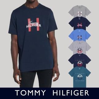 【Tommy Hilfiger】TOMMY 經典文字Logo圖案短袖T恤 上衣-多色組合(休閒舒適/可搭情侶款/平輸品)
