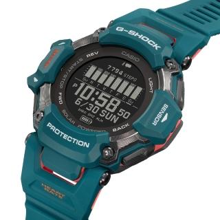 【CASIO 卡西歐】G-SHOCK 智慧型藍芽錶款/太陽能電力 心率偵測 GPS功能/52mm(GBD-H2000-2)