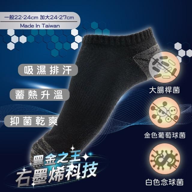 【amica】3入組 / 石墨烯船型襪(機能襪 船型襪 機能襪 襪子 抑菌 吸濕排汗 抗靜電 除臭 無毒 遠紅外線)