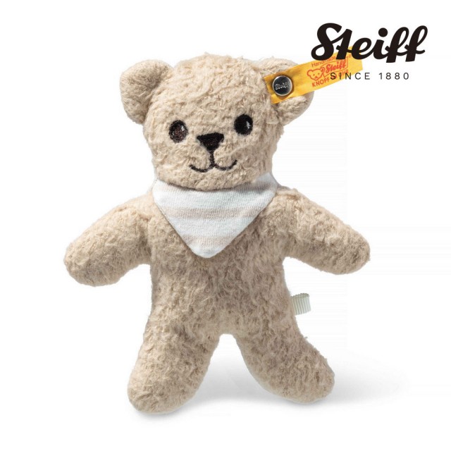【STEIFF】GOTS Noah Teddy bear with rustling foil and rattle(嬰幼兒手搖鈴)