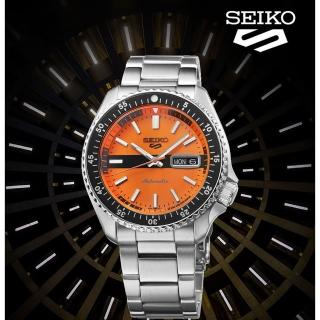 【SEIKO 精工】5 Sports 55周年現代詮釋版 1969 機械錶-橘/42.5mm(SRPK11K1/4R36-13V0L)
