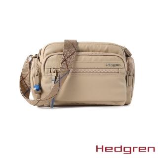 【Hedgren】INNER CITY系列 RFID防盜 雙側袋 側背包(摺紋米)