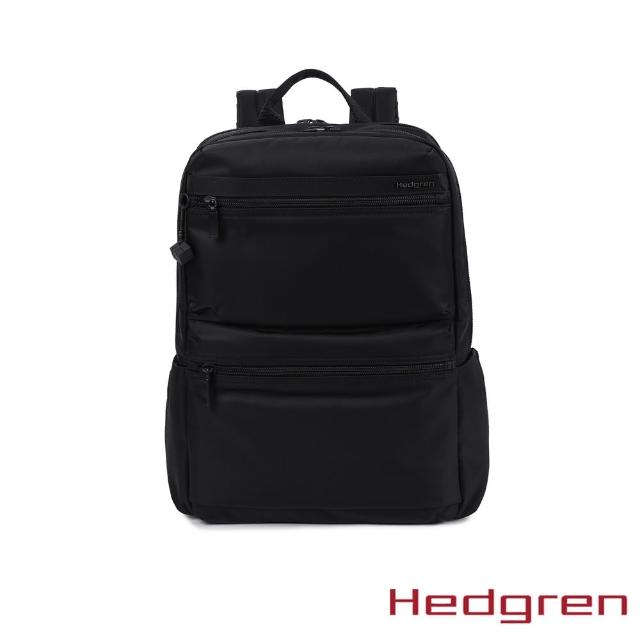 【Hedgren】INNER CITY系列 RFID防盜 15.4吋 雙格層 後背包(黑色)