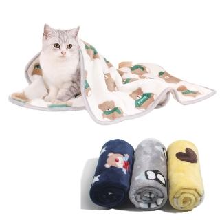 【MY PET】寵物毛毯 加厚珊瑚絨保暖毯2件組(大)