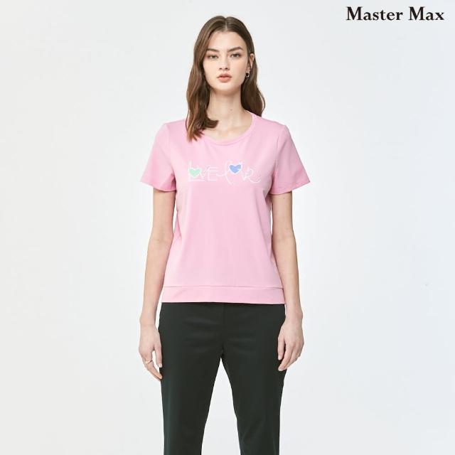 【Master Max】冰涼感LOVE印花基本款短袖上衣(8314004)