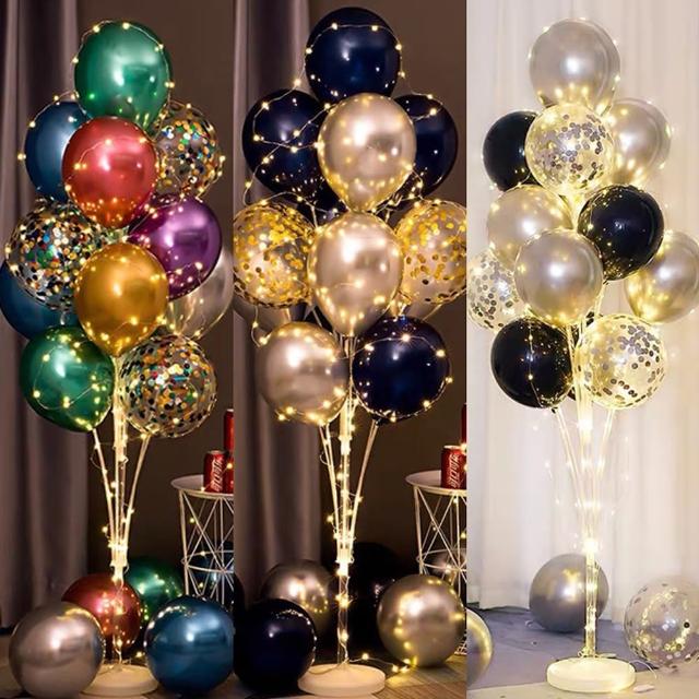 唯美仿空飄氣球樹地飄燈飾組1組(生日派對 氣球佈置 求婚告白 氣球樹 支架)
