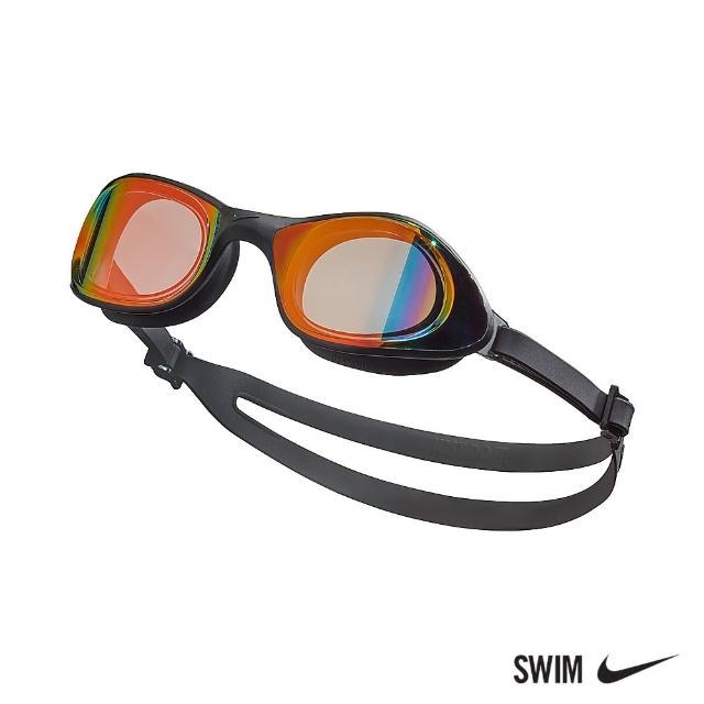 【NIKE 耐吉】SWIM 成人超廣角鏡面泳鏡 EXPANSE 橙 NESSB160-840