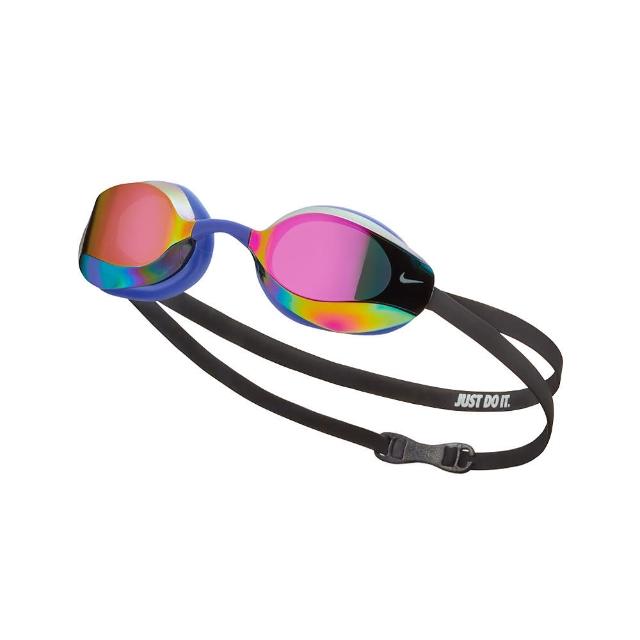 【NIKE 耐吉】SWIM 成人 專業型鏡面 泳鏡 抗UV 防霧 VAPOR 紫 NESSA176-553