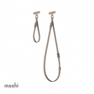 【moshi】2-in-1 二合一背帶/手腕帶 - 燻木棕