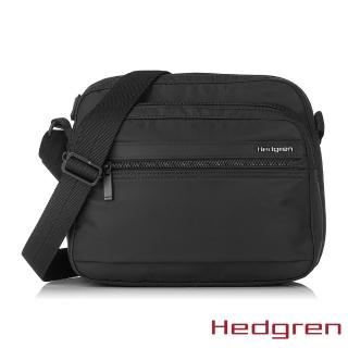 【Hedgren】INNER CITY系列 RFID防盜 多隔層 側背包(黑色)