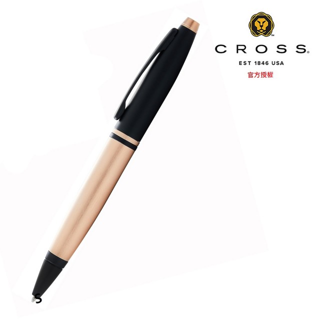 【CROSS】Calais凱樂系列雙色磨砂玫瑰金原子筆(AT0112-27)