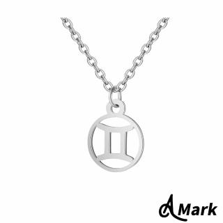 【A MARK】白鋼項鍊 星座項鍊/經典12星座符號造型白鋼項鍊(12款任選)