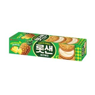 【Lotte 樂天】韓國樂天鳳梨味夾心餅乾105g