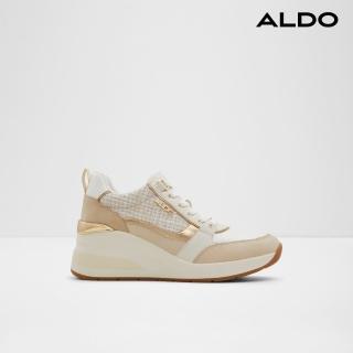 【ALDO】CAROTERIEL-韓系潮流復古拼接增高鞋-女鞋(米白色)