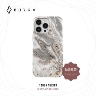 【BURGA】iPhone 15 Pro Tough系列防摔保護殼-映雪星辰(支援無線充電功能)