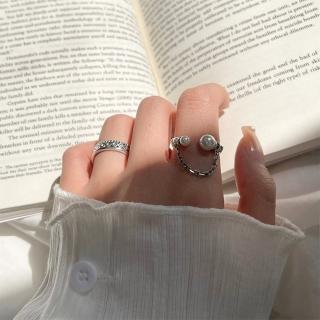 【MoonDy】925純銀戒指 可調式戒指 戒指女ins 小禮物 情侶禮物 情人節禮物 小女生禮物 女孩生日禮物 戒指