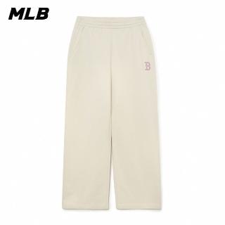 【MLB】女版運動褲 休閒長褲 Varsity系列 波士頓紅襪隊(3FPTV0134-43CRD)